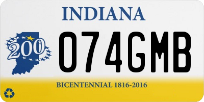 IN license plate 074GMB