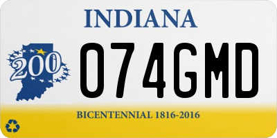 IN license plate 074GMD