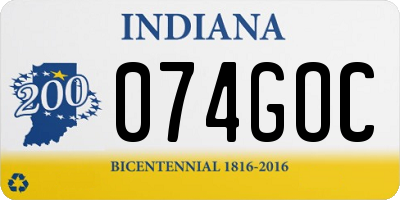 IN license plate 074GOC