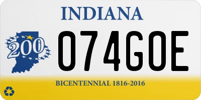 IN license plate 074GOE