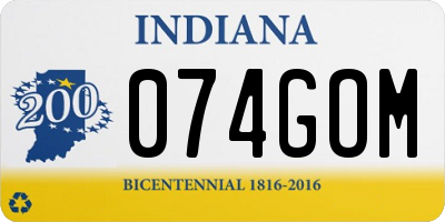 IN license plate 074GOM