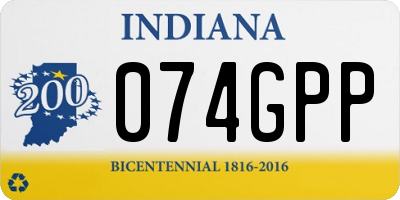 IN license plate 074GPP