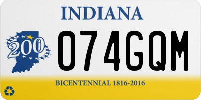 IN license plate 074GQM