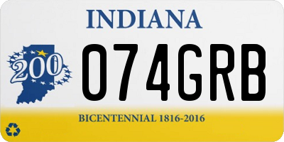 IN license plate 074GRB