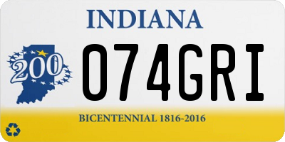 IN license plate 074GRI