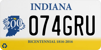 IN license plate 074GRU