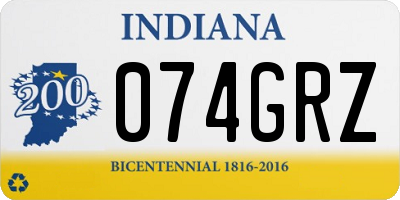 IN license plate 074GRZ