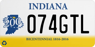 IN license plate 074GTL