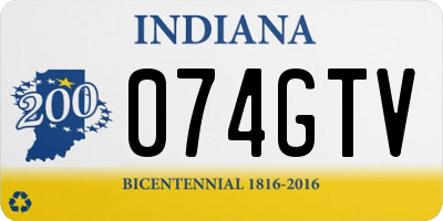 IN license plate 074GTV