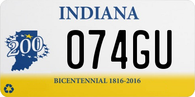 IN license plate 074GU