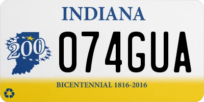 IN license plate 074GUA