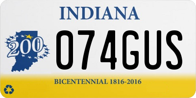 IN license plate 074GUS