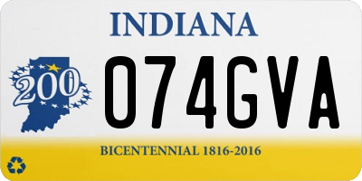 IN license plate 074GVA