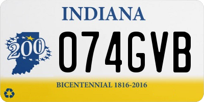 IN license plate 074GVB