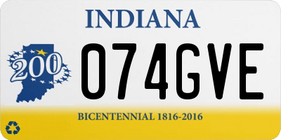 IN license plate 074GVE