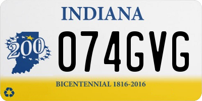IN license plate 074GVG