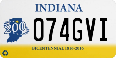 IN license plate 074GVI