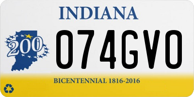 IN license plate 074GVO