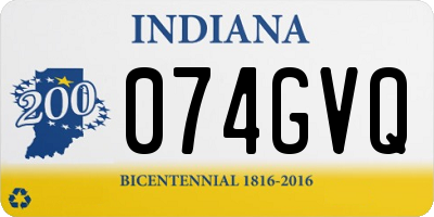 IN license plate 074GVQ