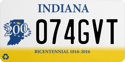 IN license plate 074GVT