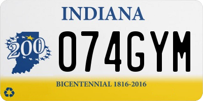 IN license plate 074GYM