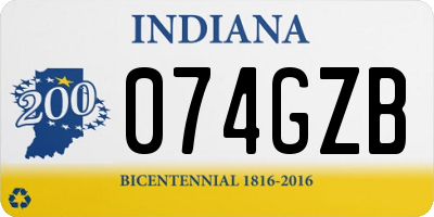 IN license plate 074GZB
