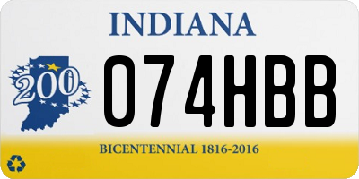 IN license plate 074HBB