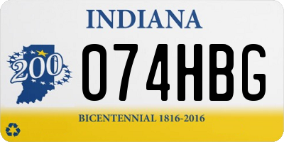 IN license plate 074HBG