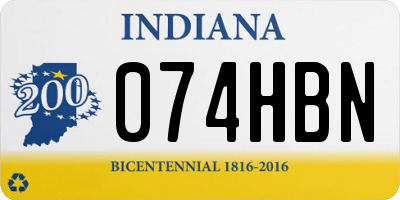 IN license plate 074HBN