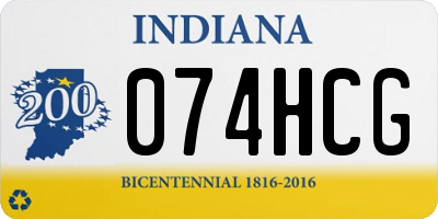 IN license plate 074HCG