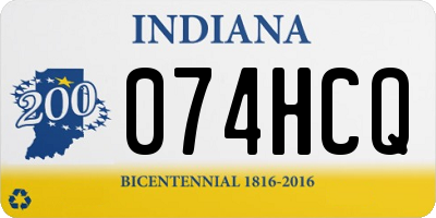 IN license plate 074HCQ