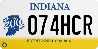 IN license plate 074HCR