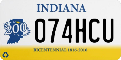 IN license plate 074HCU