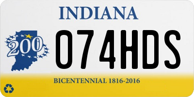 IN license plate 074HDS