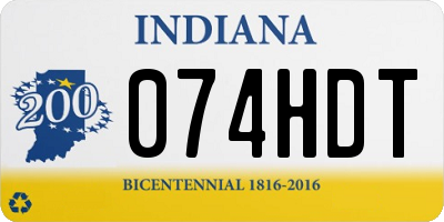 IN license plate 074HDT
