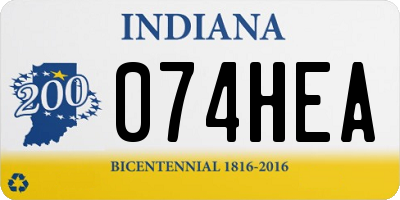 IN license plate 074HEA