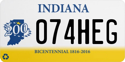 IN license plate 074HEG