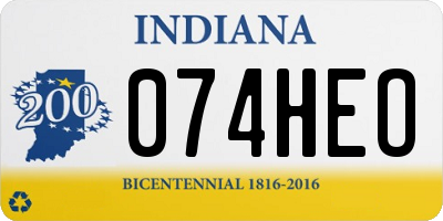 IN license plate 074HEO