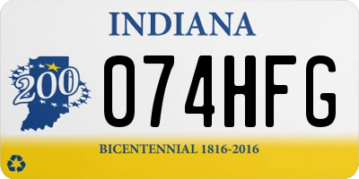 IN license plate 074HFG