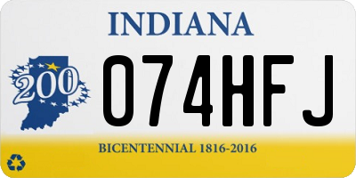 IN license plate 074HFJ