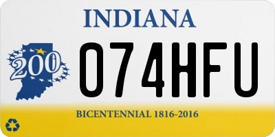 IN license plate 074HFU