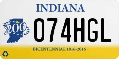 IN license plate 074HGL