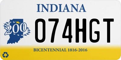 IN license plate 074HGT