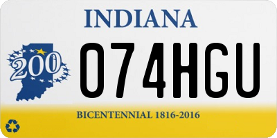 IN license plate 074HGU
