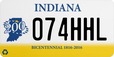 IN license plate 074HHL