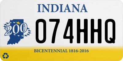 IN license plate 074HHQ