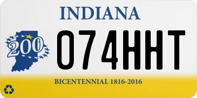 IN license plate 074HHT