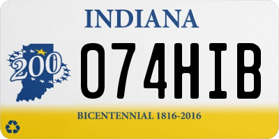 IN license plate 074HIB