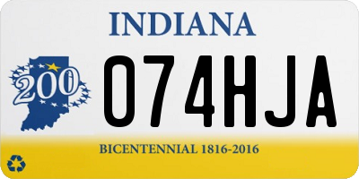 IN license plate 074HJA