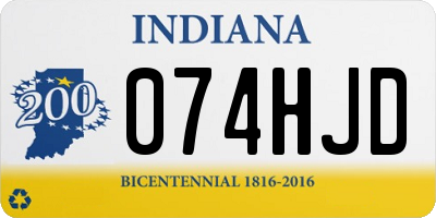 IN license plate 074HJD